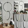 hofstein Suspension Chlak LED Noir, 2 lumières, Télécommandes* Lampes Modernes