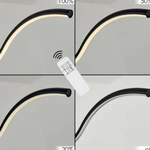 hofstein Suspension Chlak LED Noir, 3 lumières, Télécommandes* Lampes Modernes