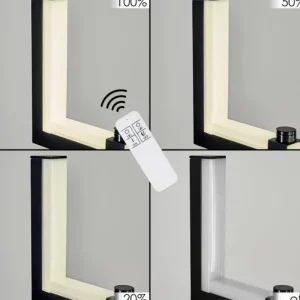 hofstein Suspension Chlak LED Noir, 2 lumières, Télécommandes* Lampes Modernes