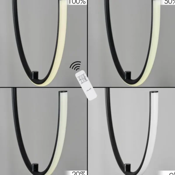 hofstein Suspension Chlak LED Noir, 2 lumières, Télécommandes* Lampes Modernes