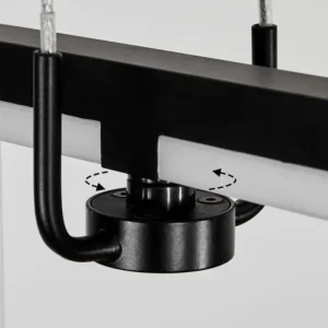 hofstein Suspension Chlak LED Noir, 3 lumières, Télécommandes* Lampes Modernes