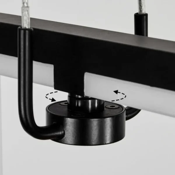 hofstein Suspension Chlak LED Noir, 3 lumières, Télécommandes* Lampes Modernes