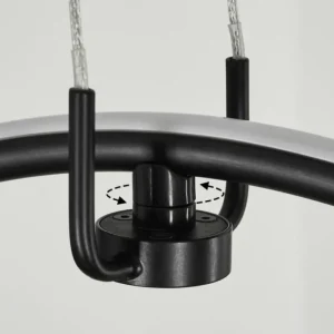 hofstein Suspension Chlak LED Noir, 3 lumières, Télécommandes* Lampes Modernes