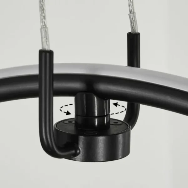 hofstein Suspension Chlak LED Noir, 3 lumières, Télécommandes* Lampes Modernes