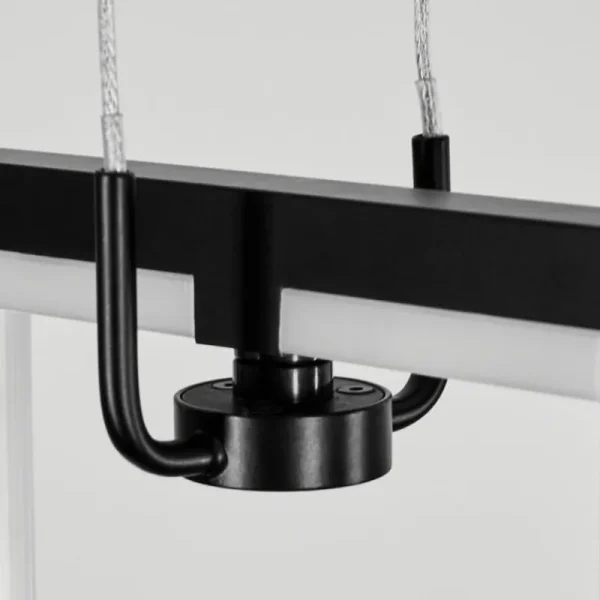 hofstein Suspension Chlak LED Noir, 2 lumières, Télécommandes* Lampes Modernes