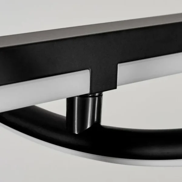 hofstein Suspension Chlak LED Noir, 2 lumières, Télécommandes* Lampes Modernes