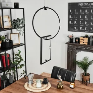 hofstein Suspension Chlak LED Noir, 2 lumières, Télécommandes* Lampes Modernes
