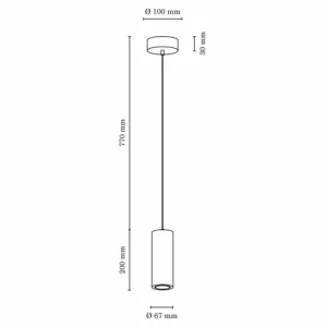hofstein Suspension Chuquis LED Écru, Noir, 1 lumière* Lampes Modernes