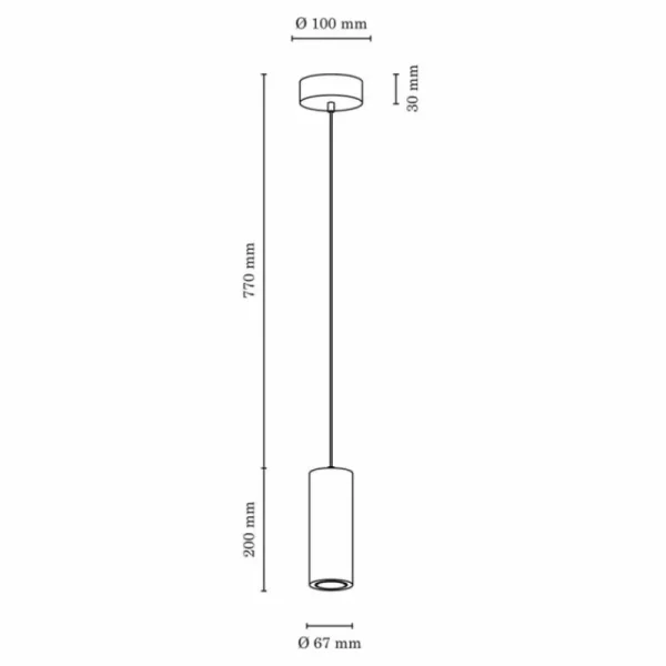 hofstein Suspension Chuquis LED Écru, Noir, 1 lumière* Lampes Modernes