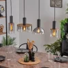 hofstein Suspension Classon Couleur bois, Noir, 4 lumières* Lampes Modernes