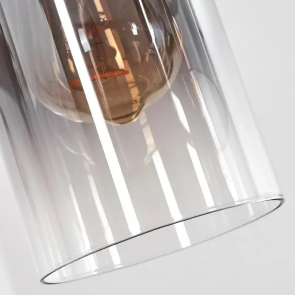 hofstein Suspension Classon Couleur bois, Noir, 4 lumières* Lampes Modernes