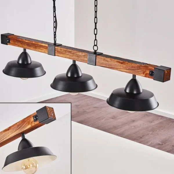 hofstein Suspension Corippo Noir, 3 lumières* Lampes Modernes