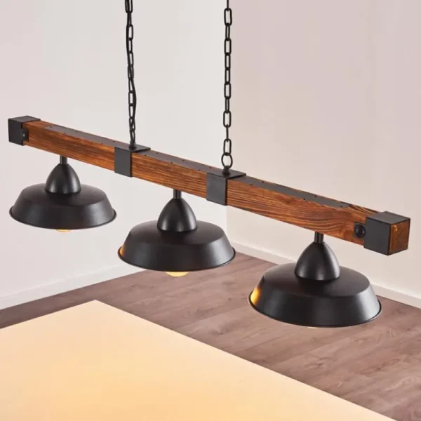 hofstein Suspension Corippo Noir, 3 lumières* Lampes Modernes