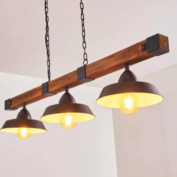 hofstein Suspension Corippo Noir, 3 lumières* Lampes Modernes