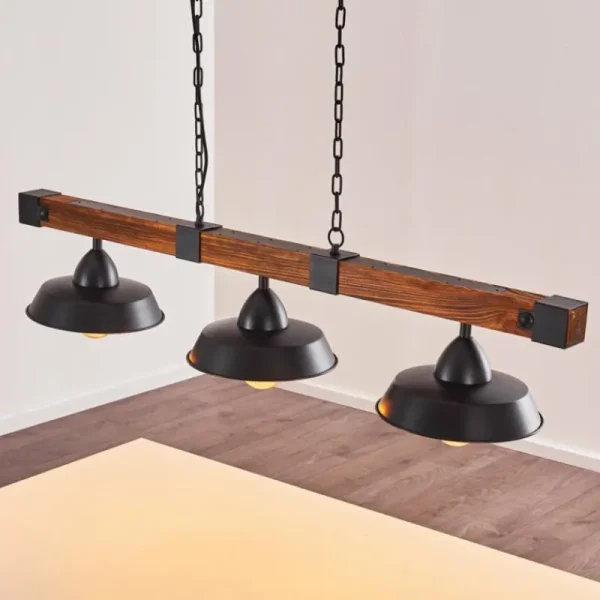 hofstein Suspension Corippo Noir, 3 lumières* Lampes Modernes