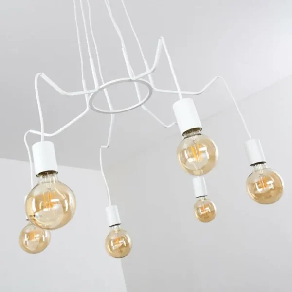 hofstein Suspension Cuyama Blanc, 6 lumières* Lampes Modernes