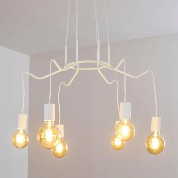 hofstein Suspension Cuyama Blanc, 6 lumières* Lampes Modernes