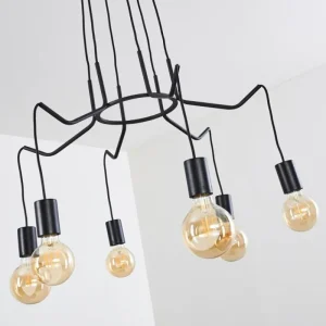 hofstein Suspension Cuyama Noir, 6 lumières* Lampes Modernes