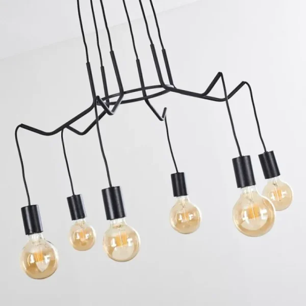 hofstein Suspension Cuyama Noir, 6 lumières* Lampes Modernes