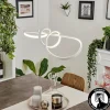 hofstein Suspension Dauntey LED Blanc, 1 lumière* Lampes Modernes
