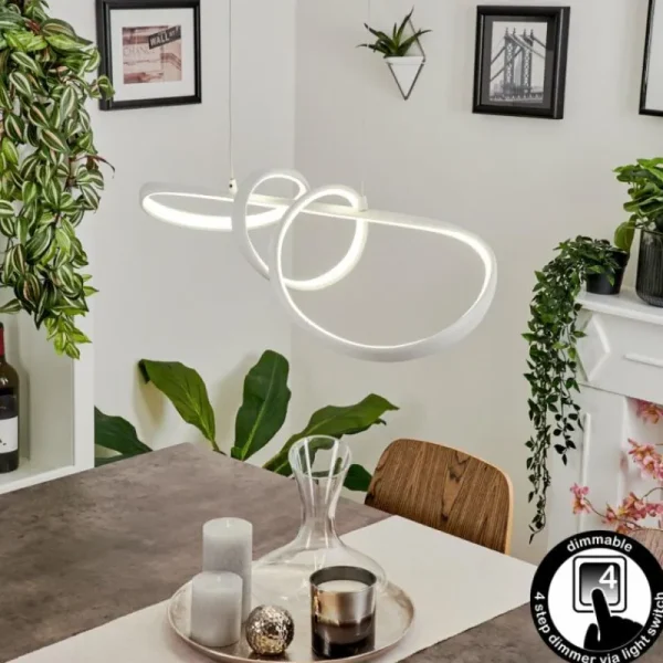 hofstein Suspension Dauntey LED Blanc, 1 lumière* Lampes Modernes
