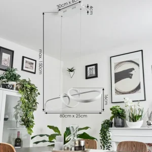 hofstein Suspension Dauntey LED Blanc, 1 lumière* Lampes Modernes