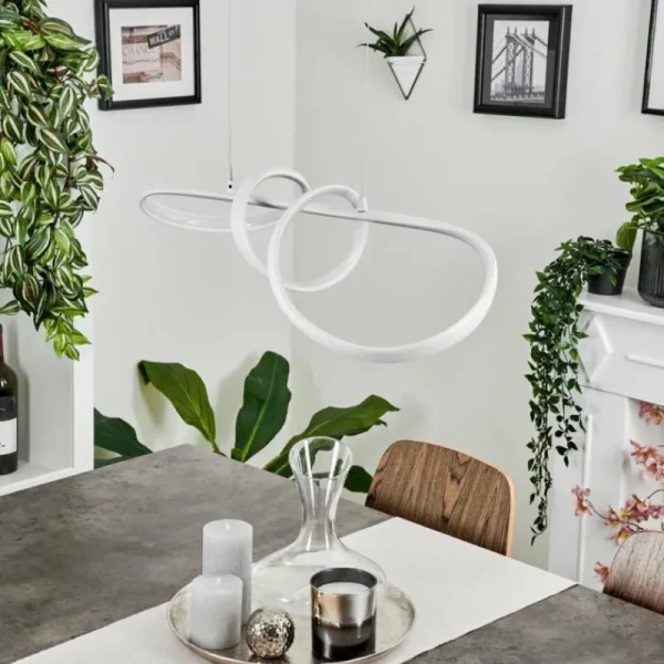 hofstein Suspension Dauntey LED Blanc, 1 lumière* Lampes Modernes