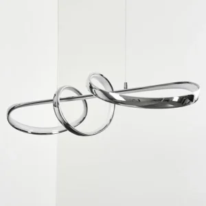 hofstein Suspension Dauntey LED Nickel mat, 1 lumière* Lampes Modernes