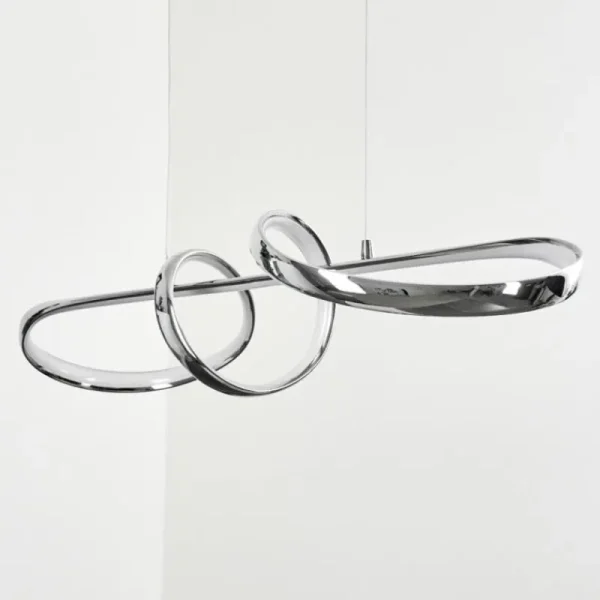 hofstein Suspension Dauntey LED Nickel mat, 1 lumière* Lampes Modernes