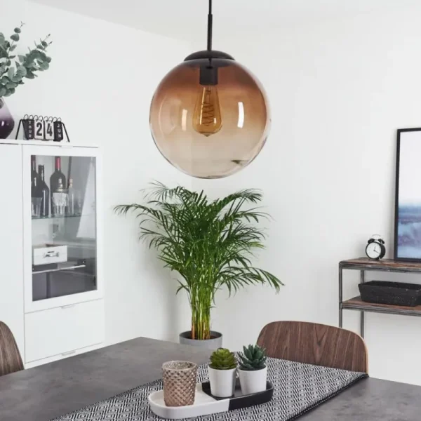 hofstein Suspension Degevos Brun, 1 lumière* Lampes Modernes