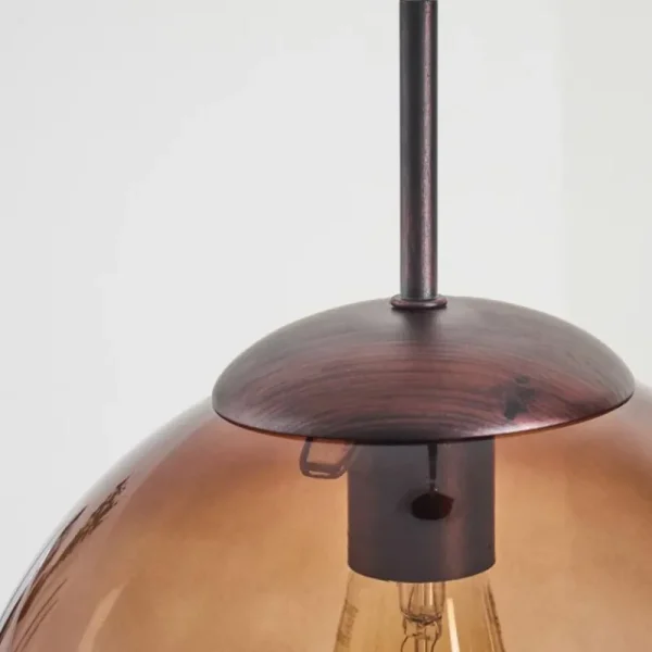 hofstein Suspension Degevos Brun, 1 lumière* Lampes Modernes