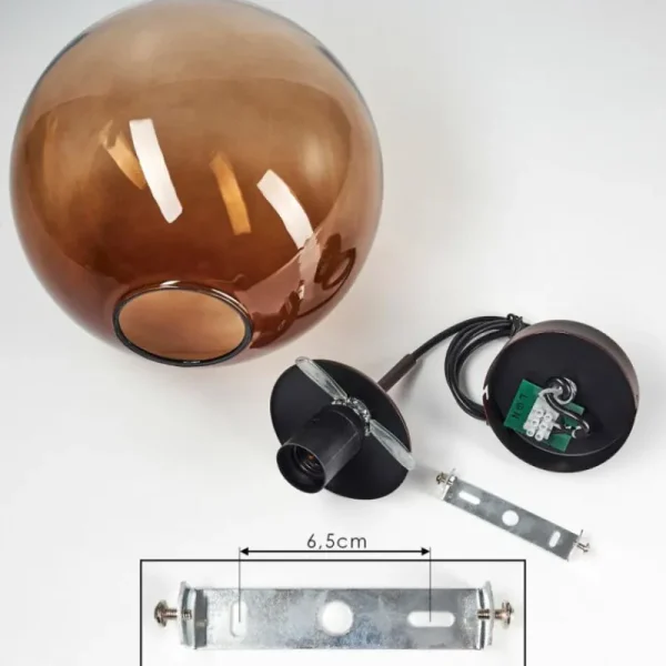 hofstein Suspension Degevos Brun, 1 lumière* Lampes Modernes