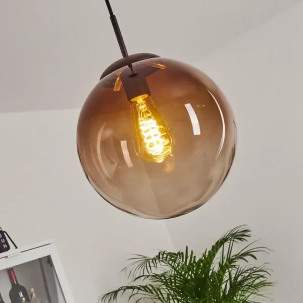 hofstein Suspension Degevos Brun, 1 lumière* Lampes Modernes