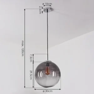 hofstein Suspension Degevos Chrome, 1 lumière* Lampes Modernes