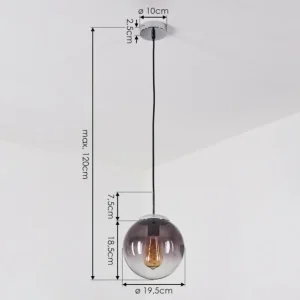 hofstein Suspension Degevos Chrome, 1 lumière* Lampes Modernes