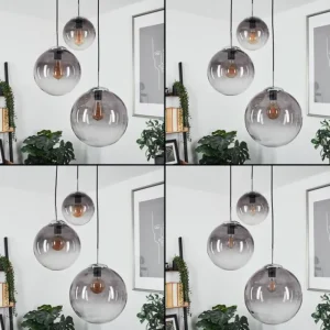 hofstein Suspension Degevos Gris, 3 lumières* Lampes Modernes