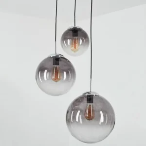hofstein Suspension Degevos Gris, 3 lumières* Lampes Modernes