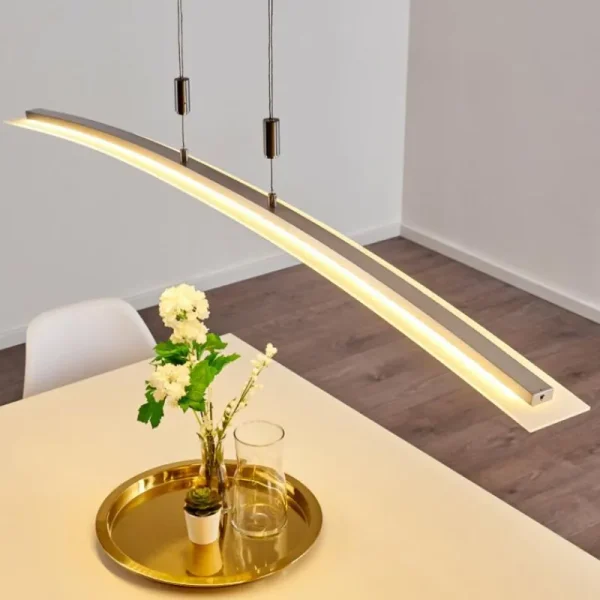 hofstein Suspension Delaware LED Argenté, 1 lumière* Lampes Modernes