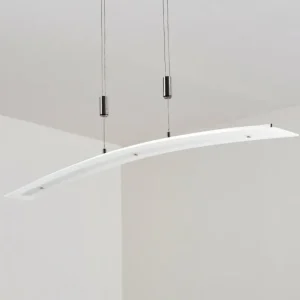 hofstein Suspension Delaware LED Argenté, 1 lumière* Lampes En Verre