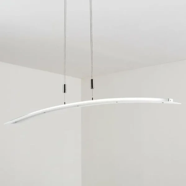 hofstein Suspension Delaware LED Argenté, 1 lumière* Lampes Modernes