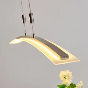 hofstein Suspension Delaware LED Argenté, 1 lumière* Lampes Modernes