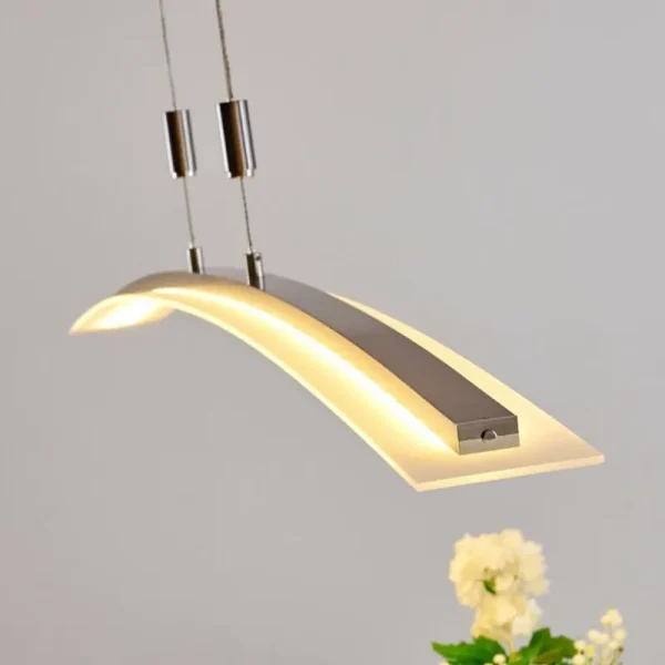 hofstein Suspension Delaware LED Argenté, 1 lumière* Lampes Modernes