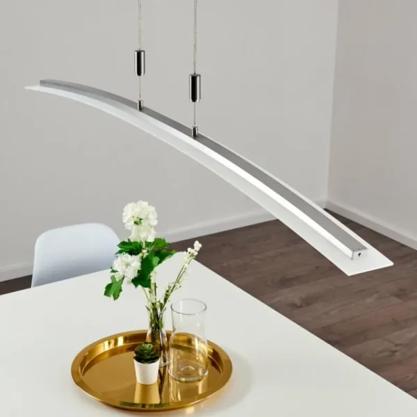 hofstein Suspension Delaware LED Argenté, 1 lumière* Lampes Modernes