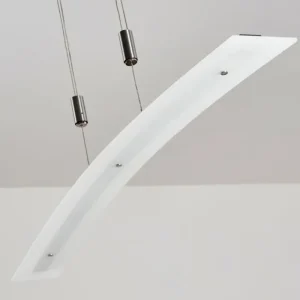 hofstein Suspension Delaware LED Argenté, 1 lumière* Lampes En Verre