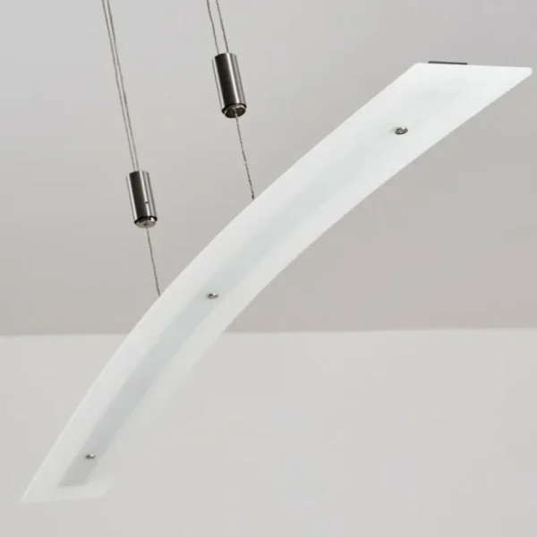 hofstein Suspension Delaware LED Argenté, 1 lumière* Lampes En Verre