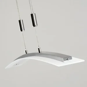 hofstein Suspension Delaware LED Argenté, 1 lumière* Lampes En Verre