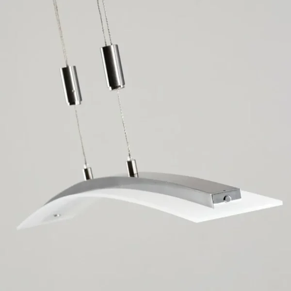 hofstein Suspension Delaware LED Argenté, 1 lumière* Lampes En Verre