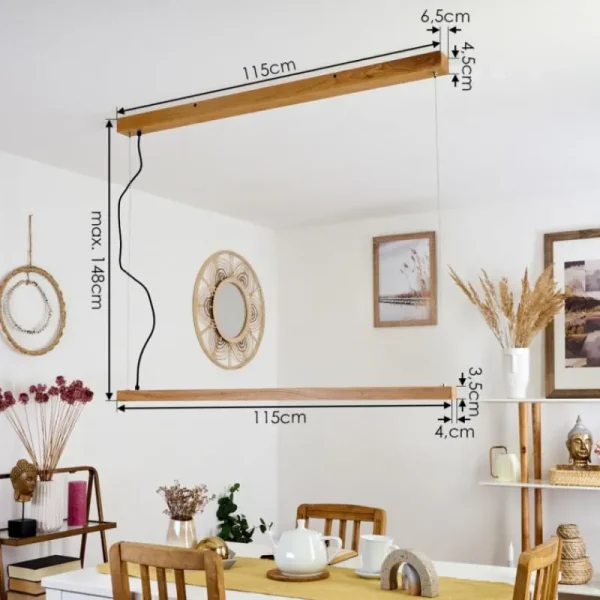 hofstein Suspension Disentis LED Écru, 1 lumière* Lampes Modernes
