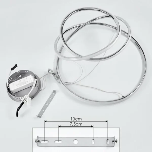 hofstein Suspension Donebas LED Chrome, 1 lumière* Lampes Modernes