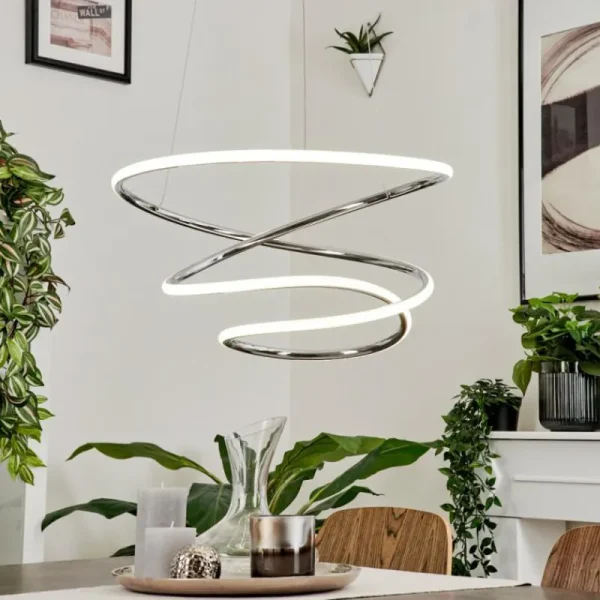 hofstein Suspension Donebas LED Chrome, 1 lumière* Lampes Modernes